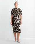 Draped Dress in Brown