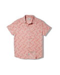 Madras Cottage Loom Printed Shirt - Red White Floral