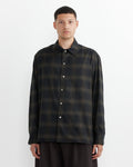 Ray Shirt in Black/Chocolate Brown