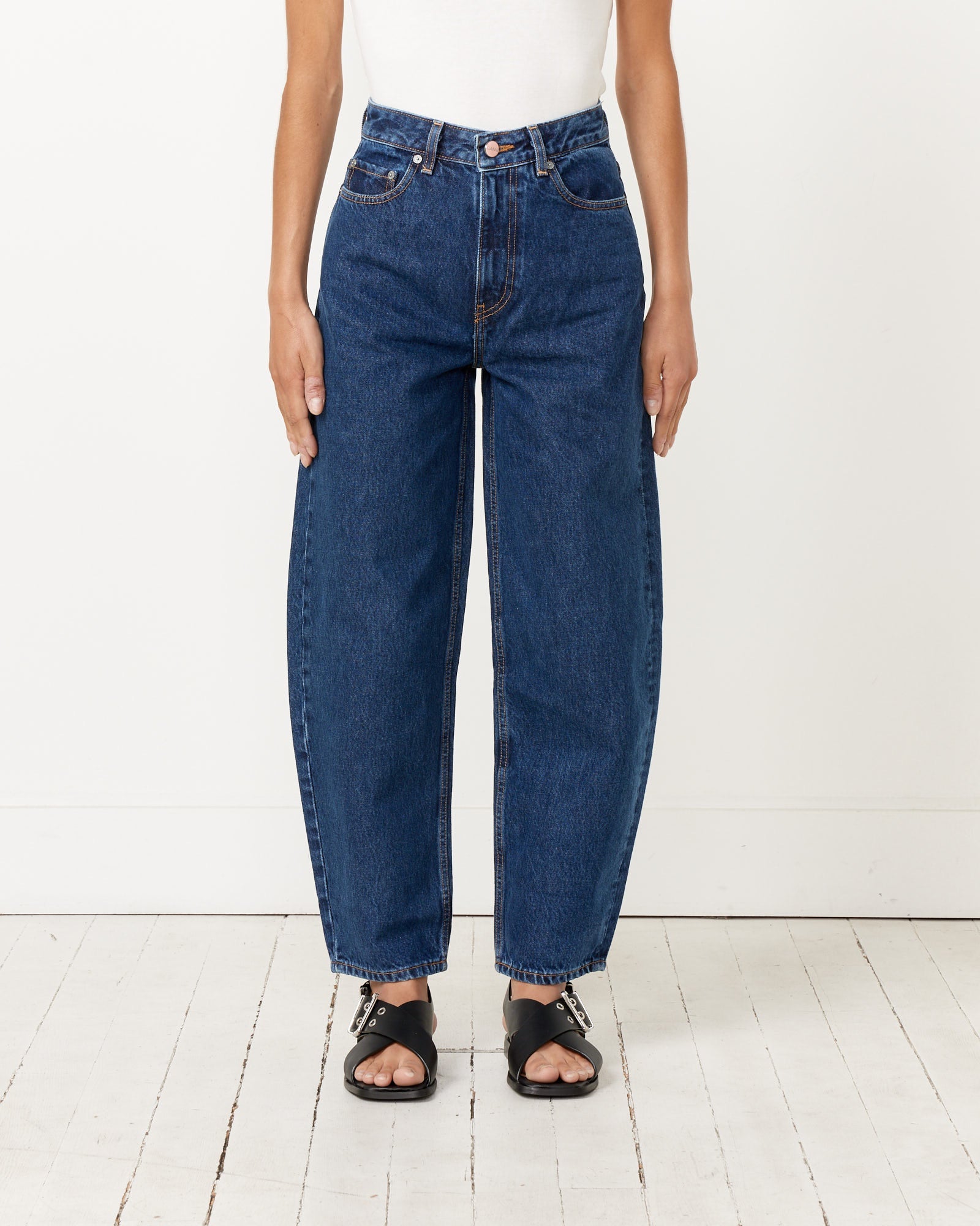 Rigid Denim Stary Jean in Dark Blue Stone