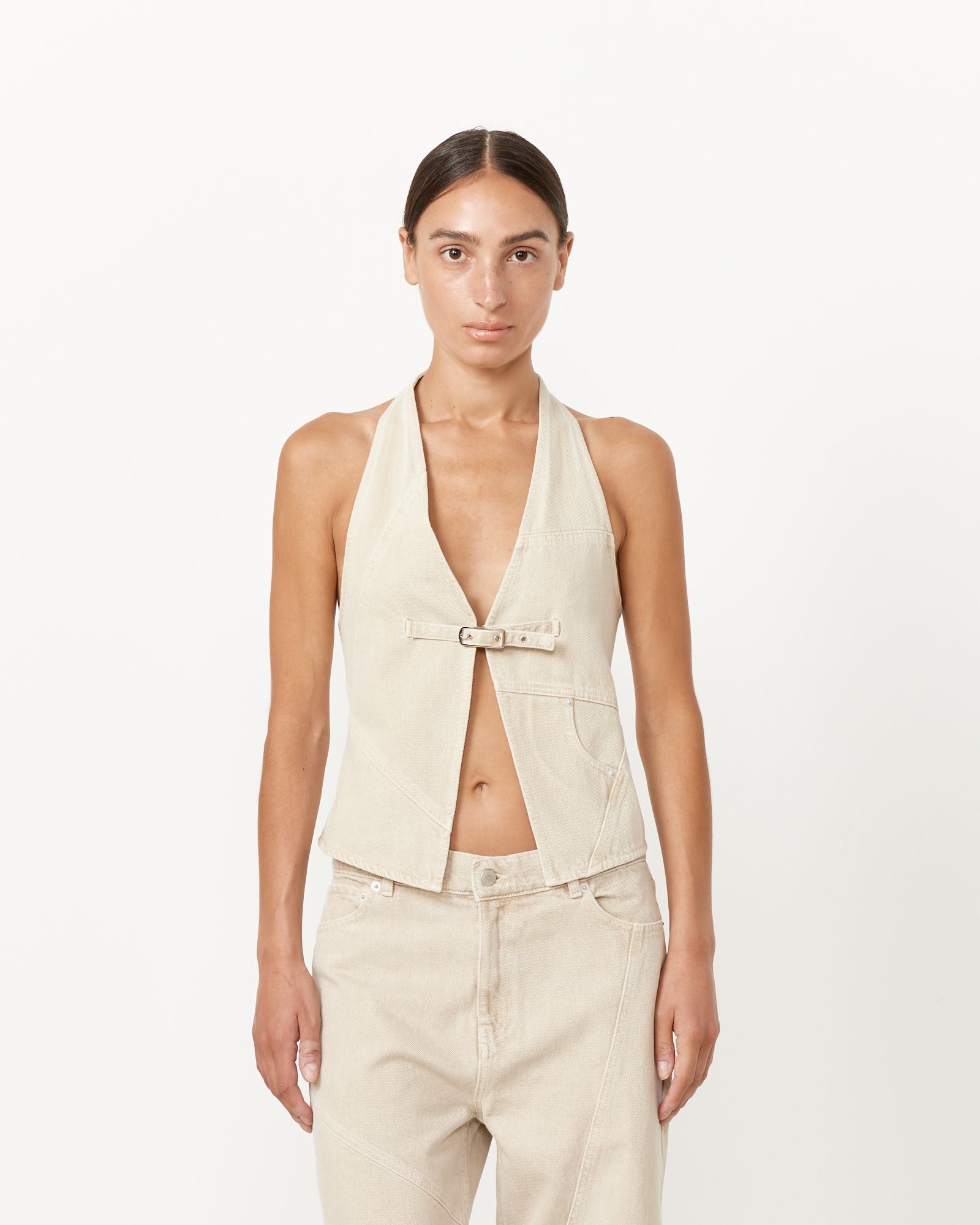 Beverly Vest in Wood Ash