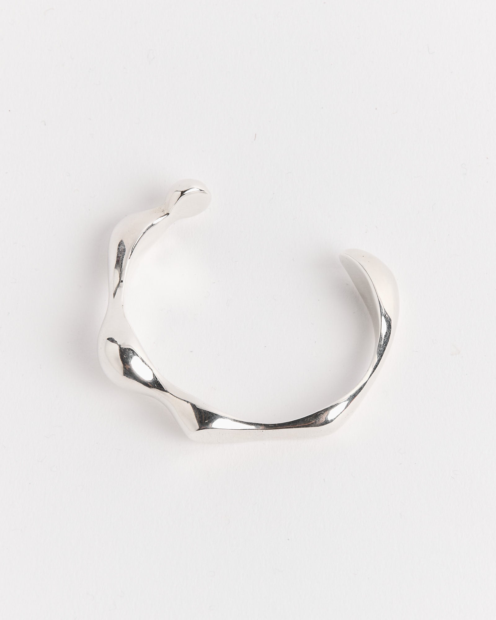Small Brancusi Cuff in Sterling Silver