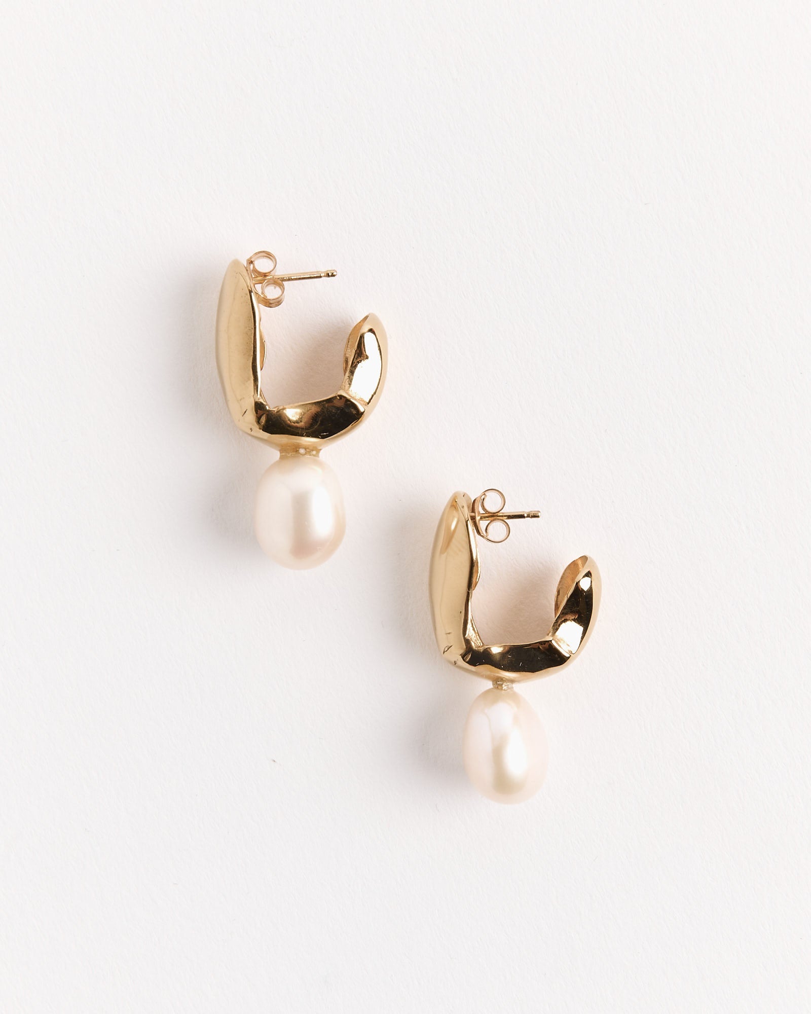Ebi Perla Earrings in Gold Plated Bronze