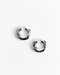 Large Terra Hoops in Silver Tone