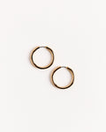 Medium Seamless Hoops in Gold Tone