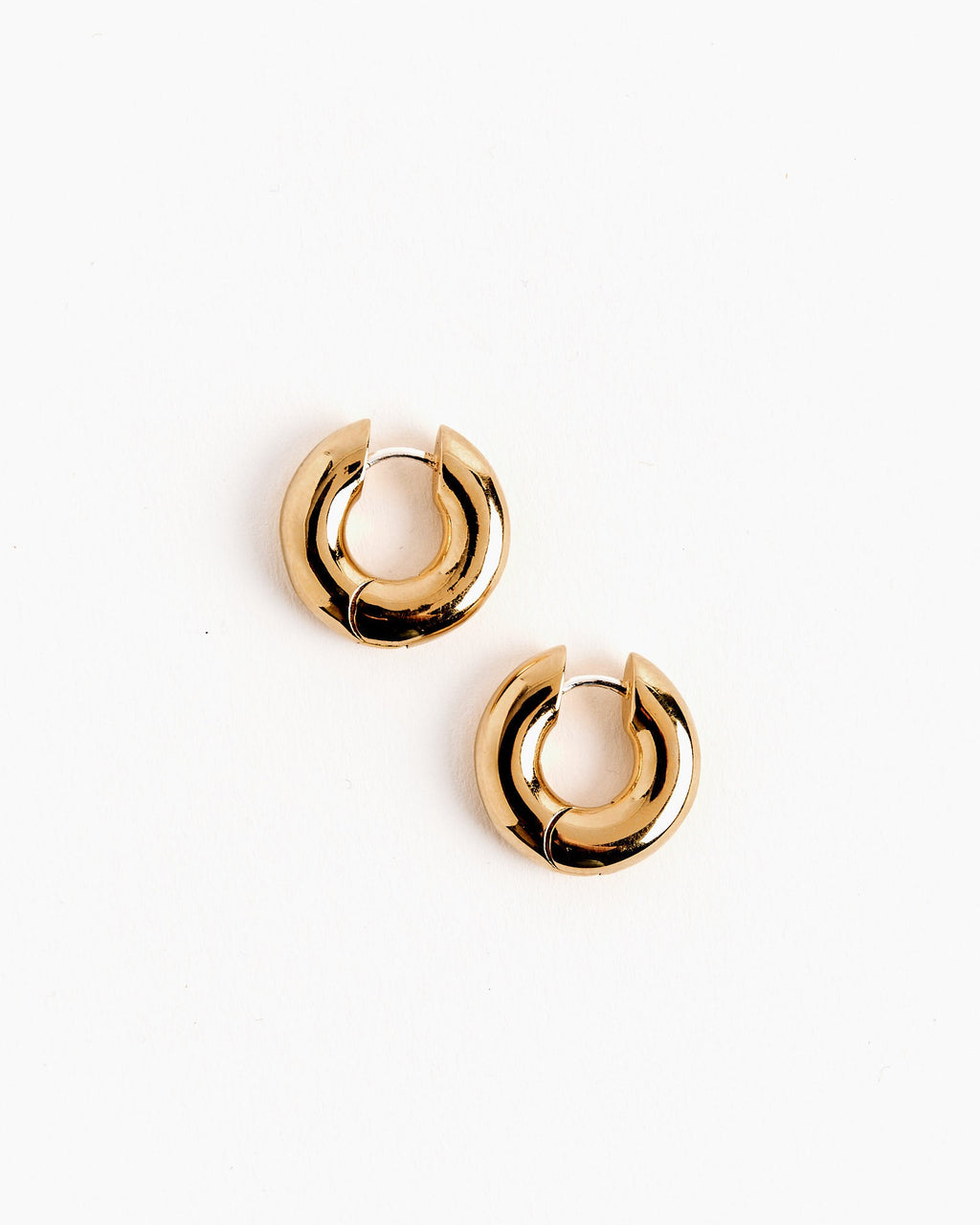 Medium Terra Hoops in Gold Tone