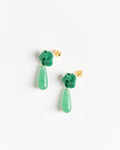 Green Bead Earrings