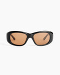 The AL Sunglasses in Black/Brown
