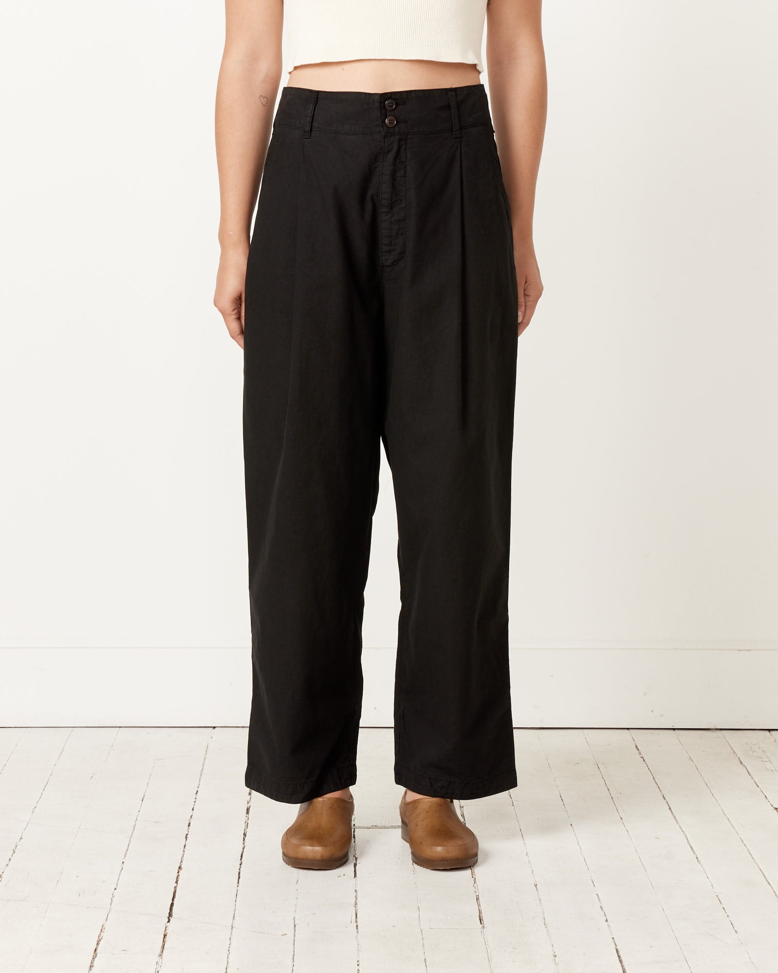 British Worker Pant in Black
