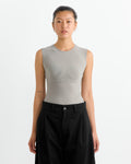 Aura Sleeveless Bodysuit in Aluminum