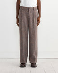 Wool Tweed Pant in Orange