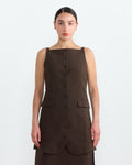 Innes Dress in Dark Khaki