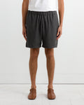 Masseria Short in Cotton/Linen Mesh Olive