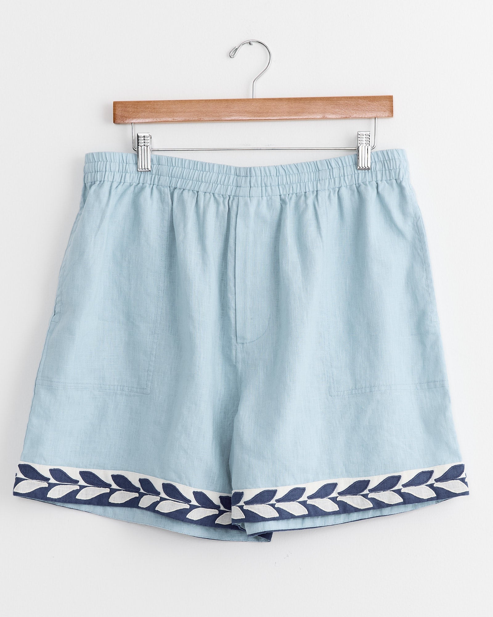 Seedling Stripe Short in White Blue