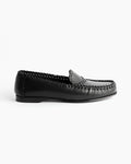 Sastre Supple Shiny Loafer in Black