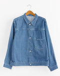 Short Denim Jacket in Light Indigo