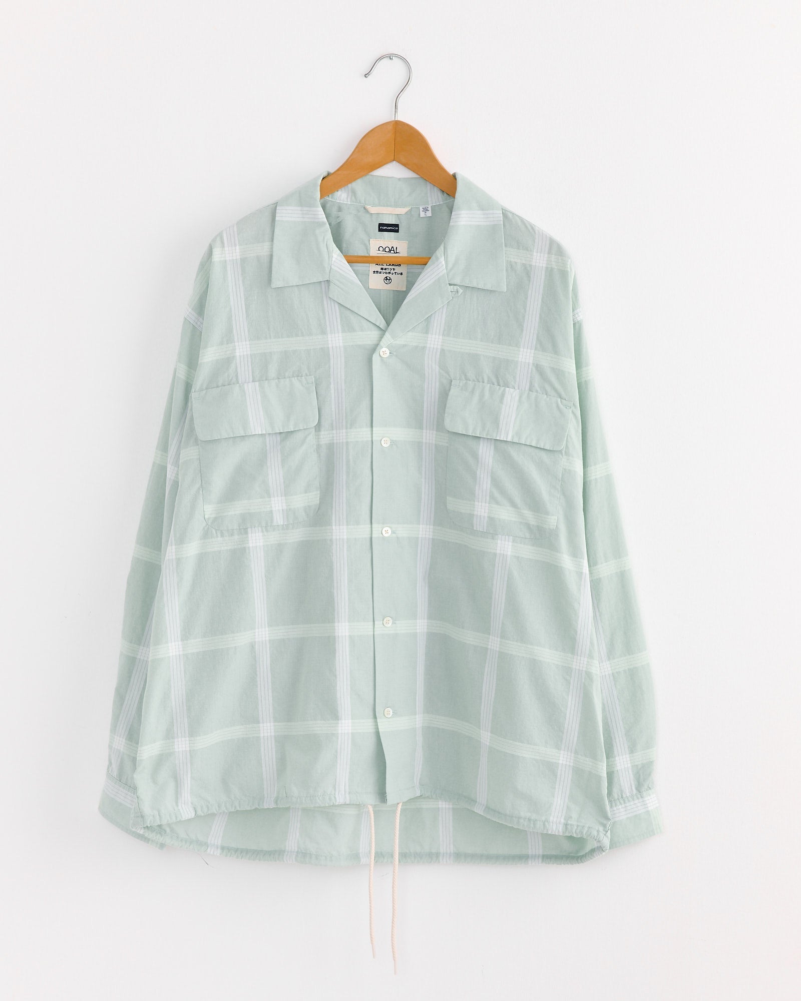 PALAKA Check Shirt in Coral Green
