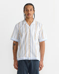 Dean Road Shirt in Blue/Sand