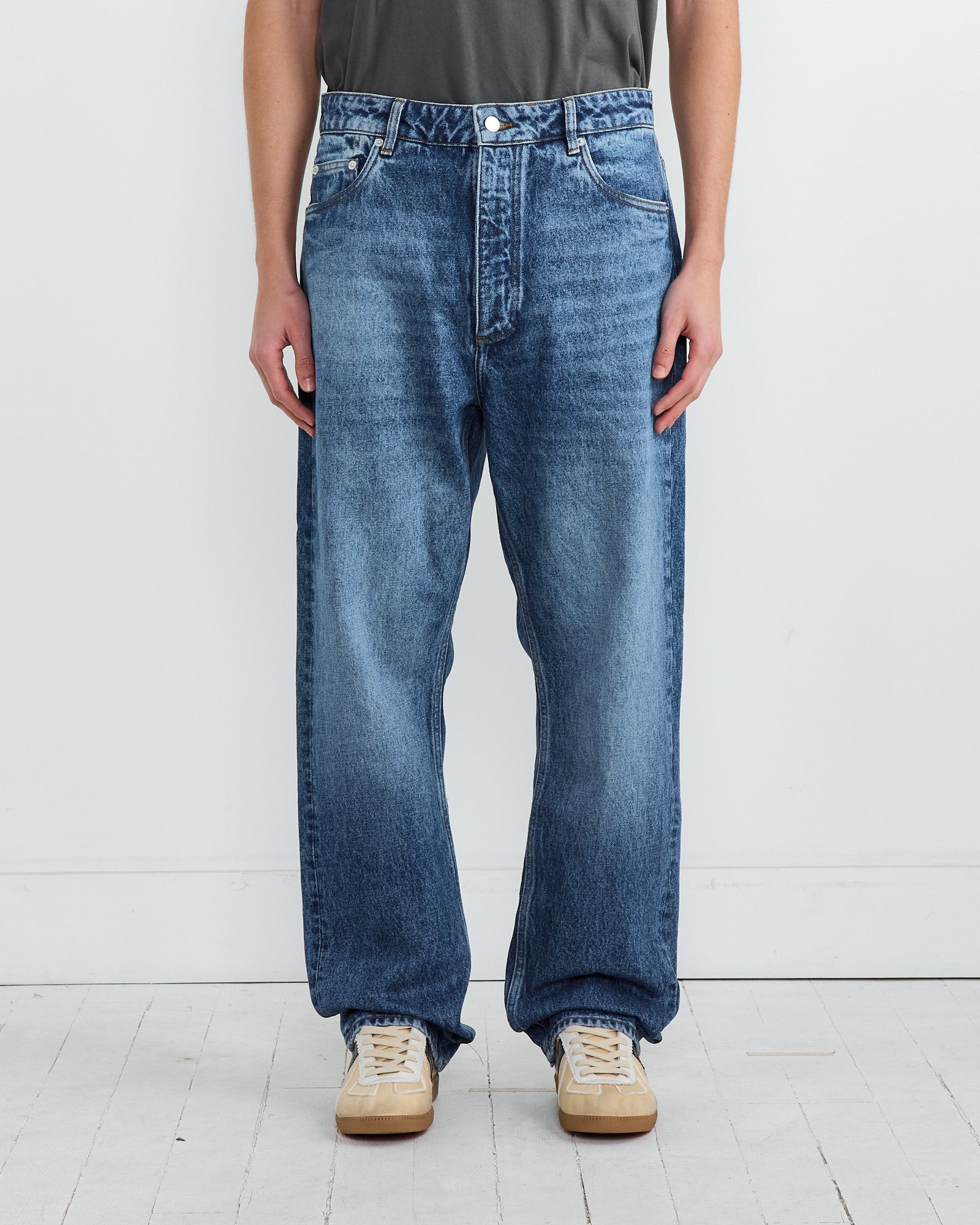 Riso Pant in Worn Wash Indigo