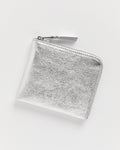 Classic Half Zip Wallet in Silver