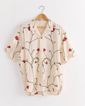 Ronen Embroidery Shirt in Natural