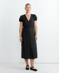 Pinched Dress in Black