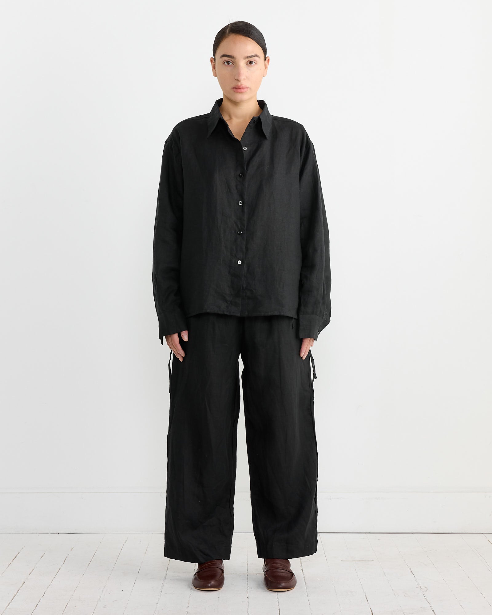 Tie Split Set in Black