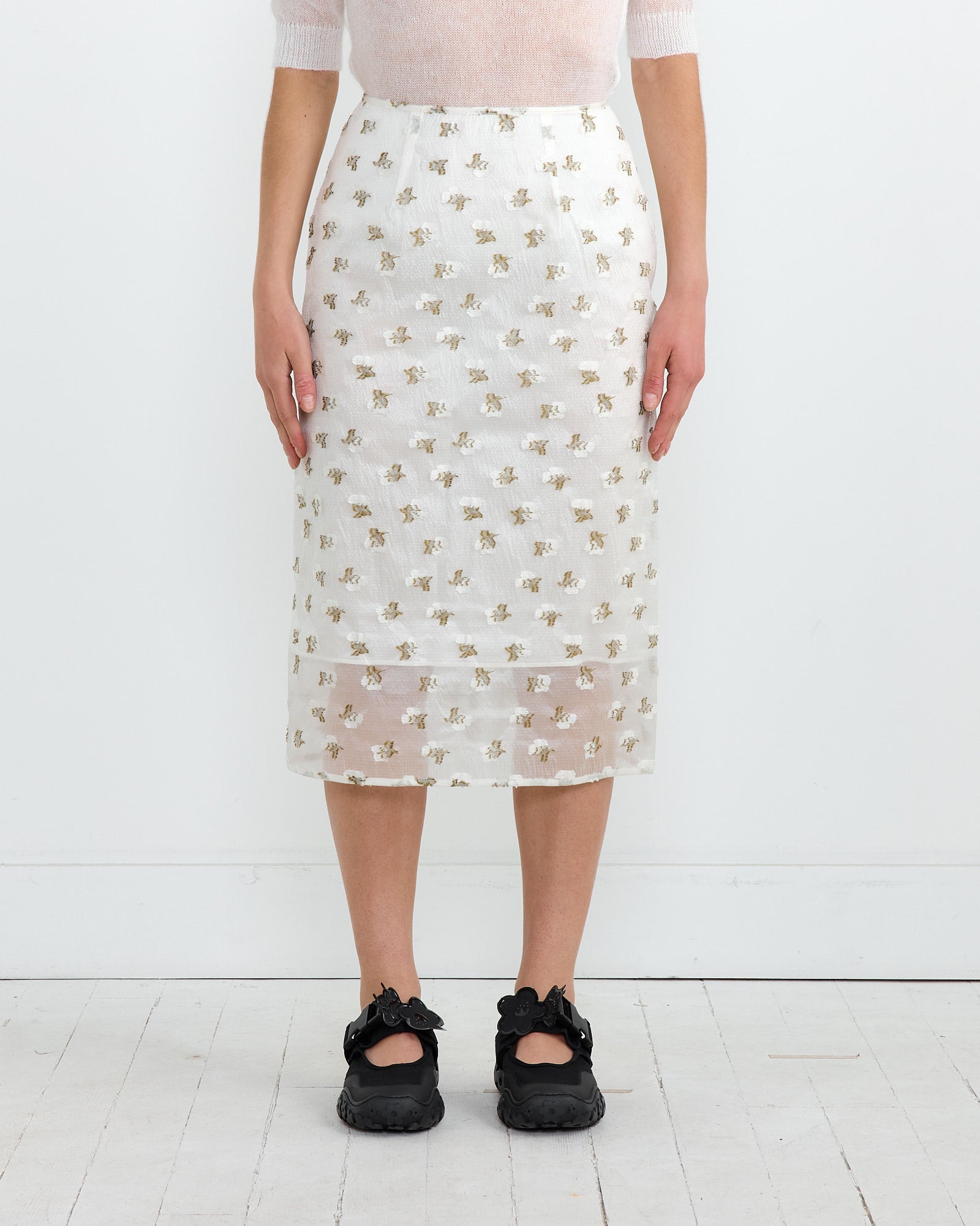 Allegra Skirt in Clear/Olive
