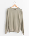 Super High Gauge Sweat Pullover in Khaki Grey