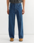 Selvedge Denim Belted Pant in Indigo