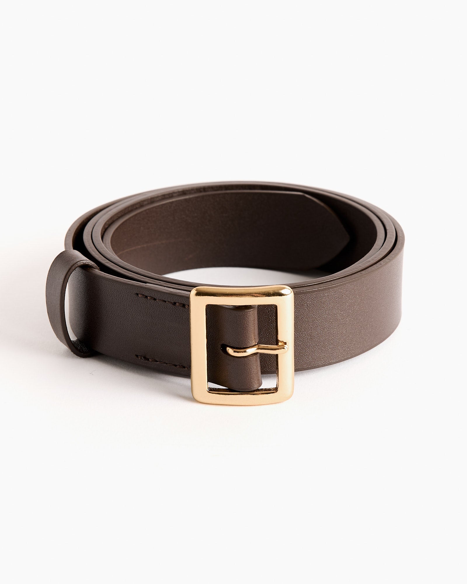 Square Buckle Belt in Brown