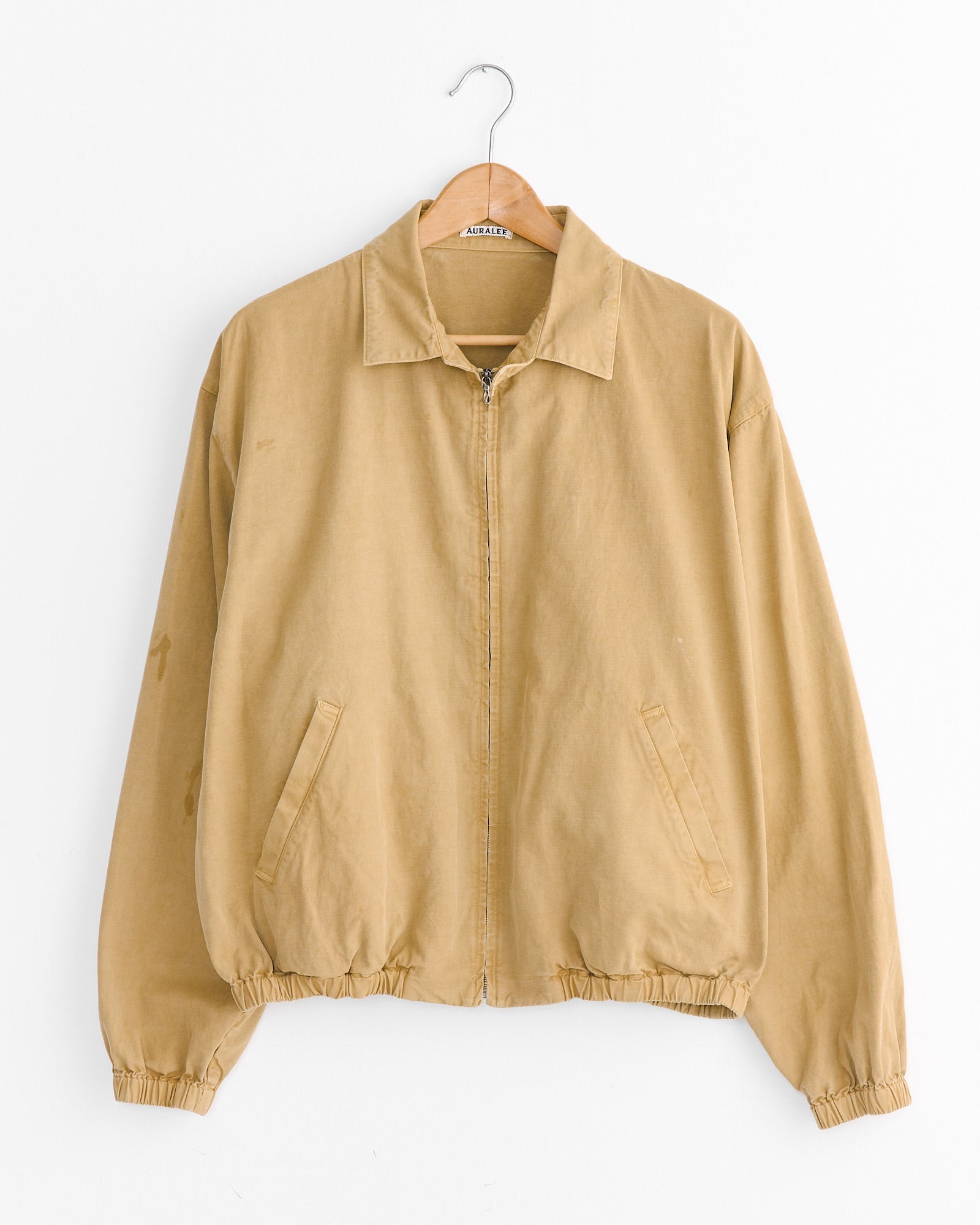 Dyed Finx Gabardine Swing Jacket in Beige