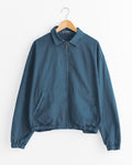 Dyed Finx Gabardine Swing Jacket in Navy