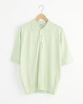 High Gauge Knit Polo in Light Pistachio