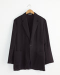 Cotton Wool Viyella Jacket in Black