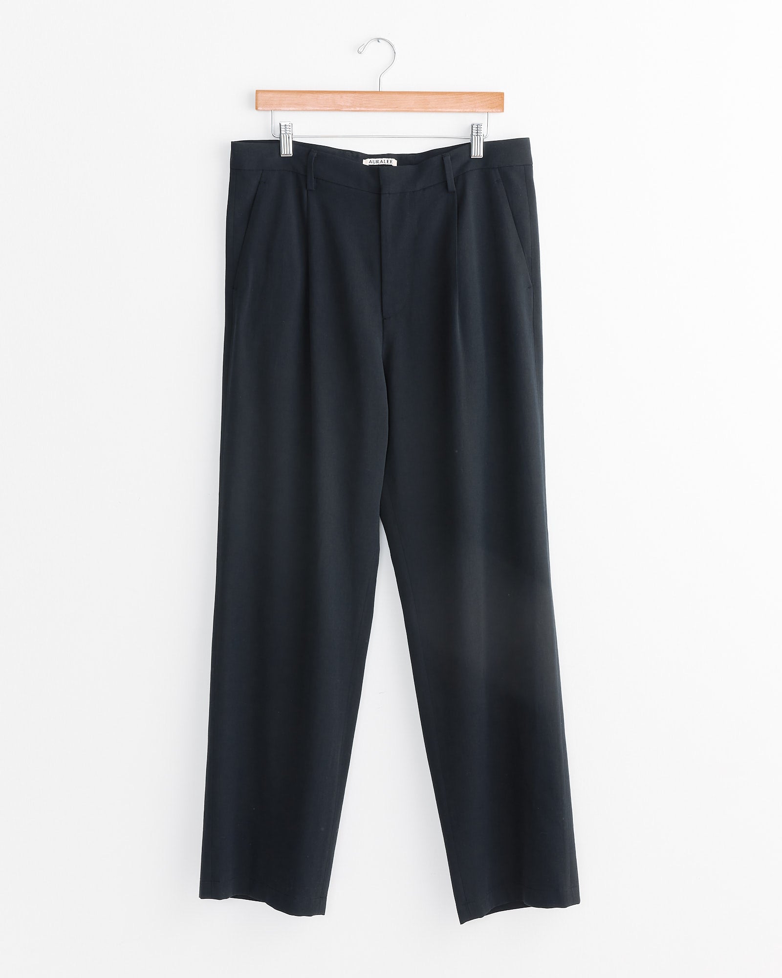 Cotton Wool Viyella Slack in Black