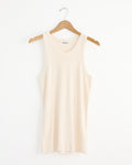 Soft Rib Tank Top in Ivory