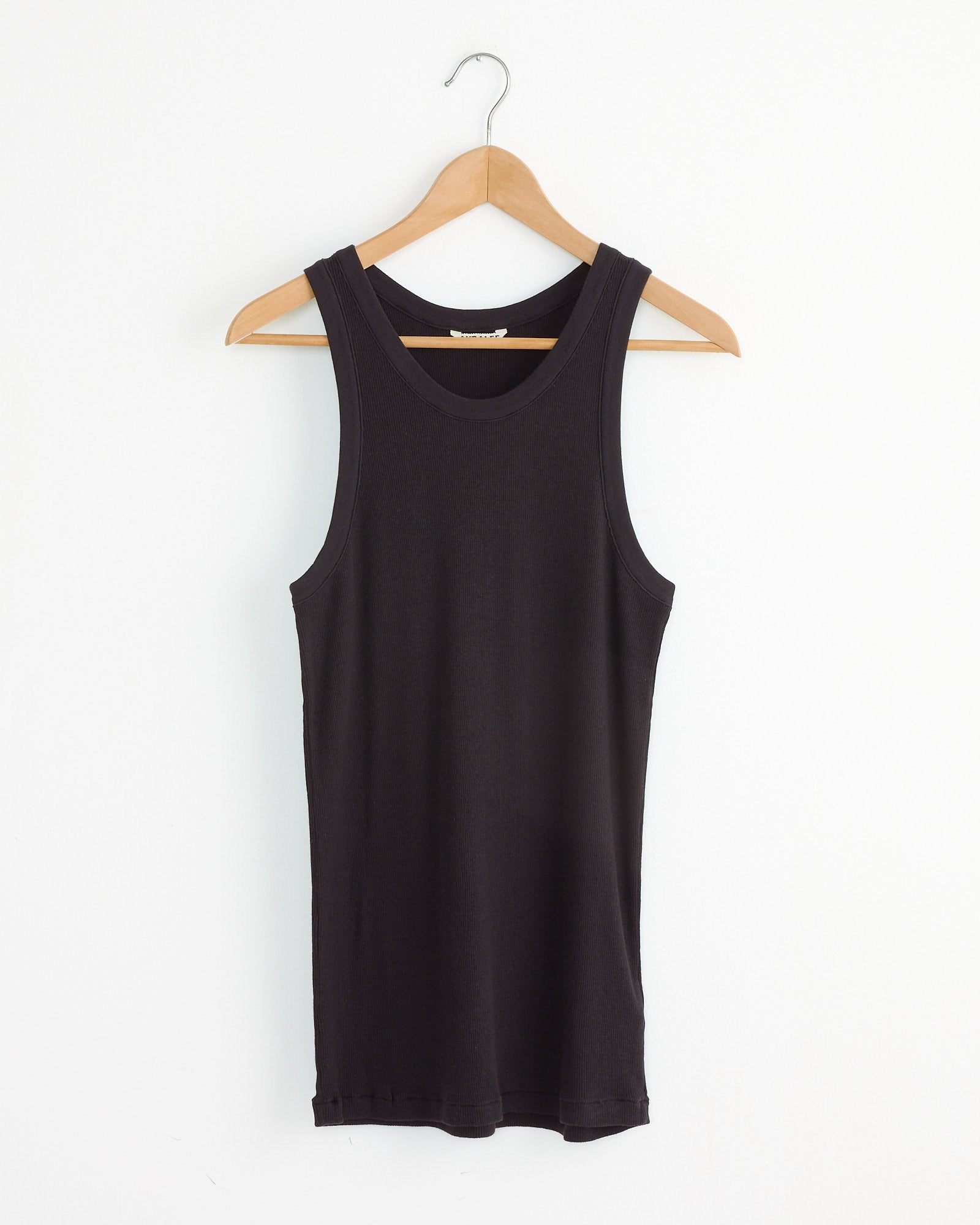 Soft Rib Tank Top in Black