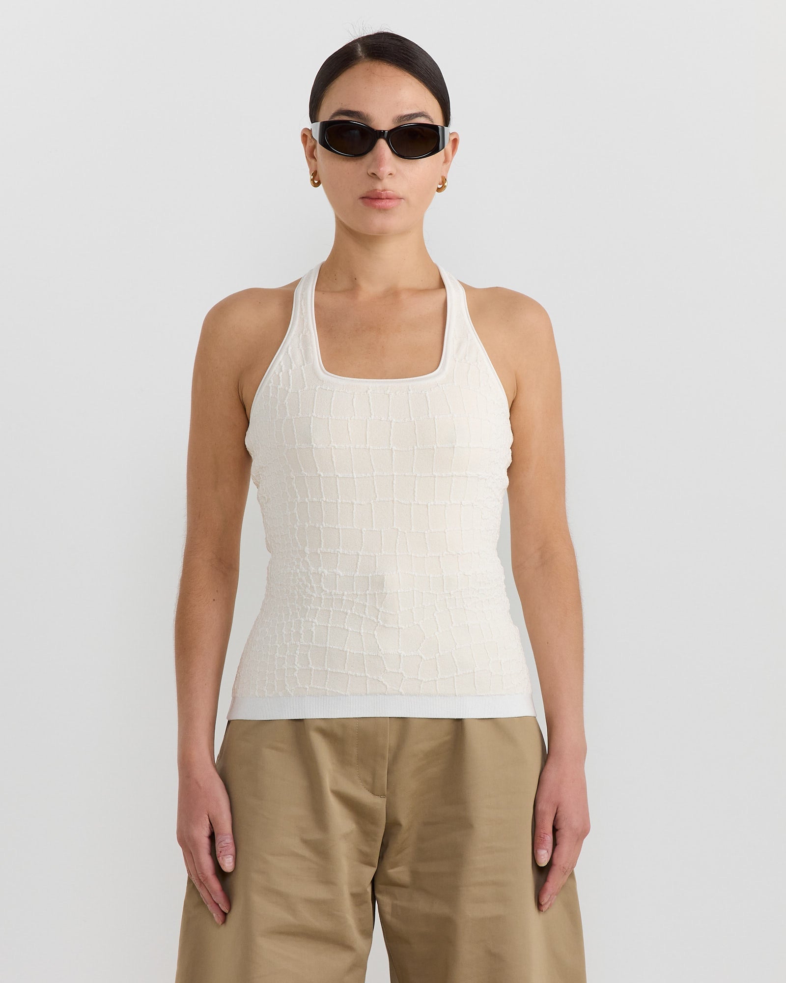 Le Debardeur Scala Top in Off White