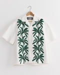 La Chemise Jean Shirt in Painted Palm Trees