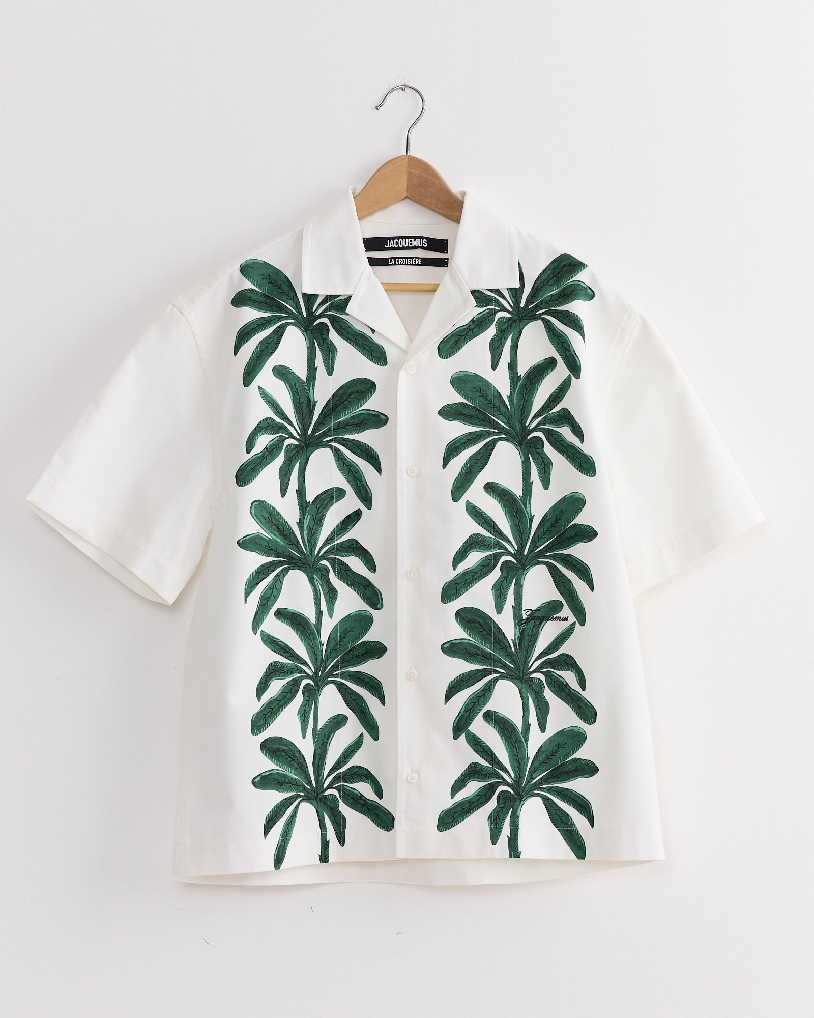 La Chemise Jean Shirt in Painted Palm Trees