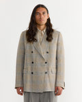 Double-Breasted Blazer in Mustard