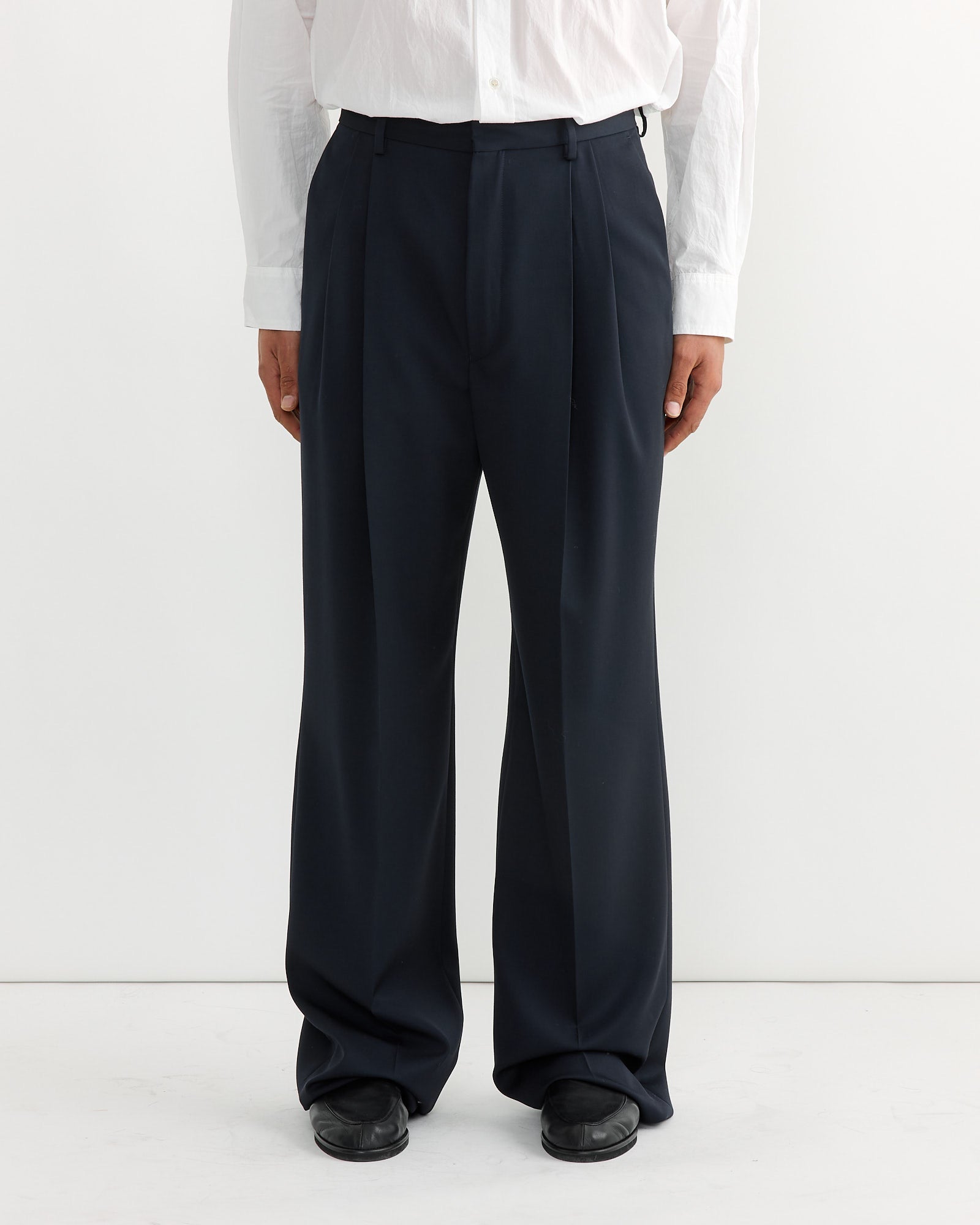 Straight Pants in Navy