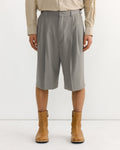 Tailored Shorts in Cement