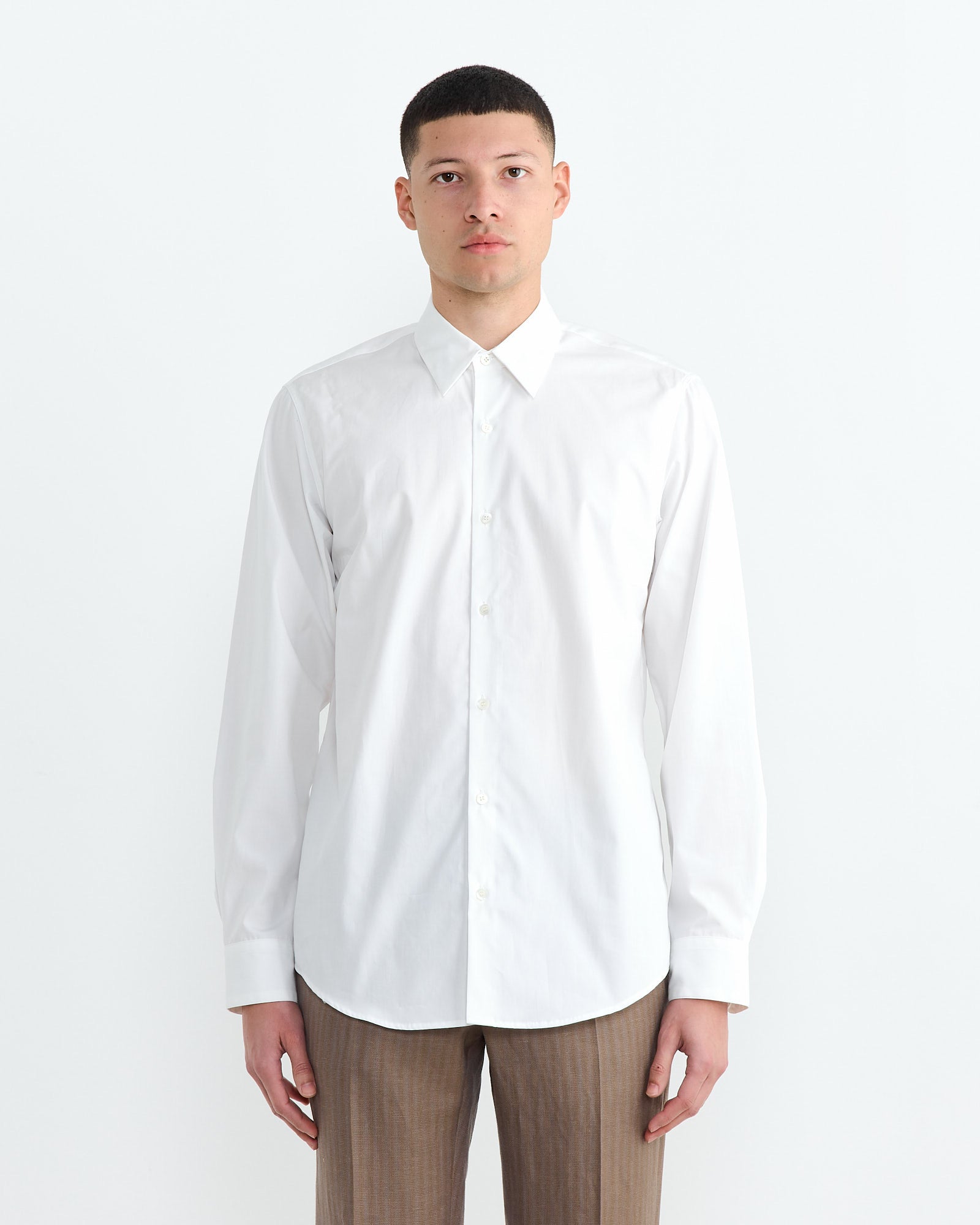 Button-Down Shirt in White
