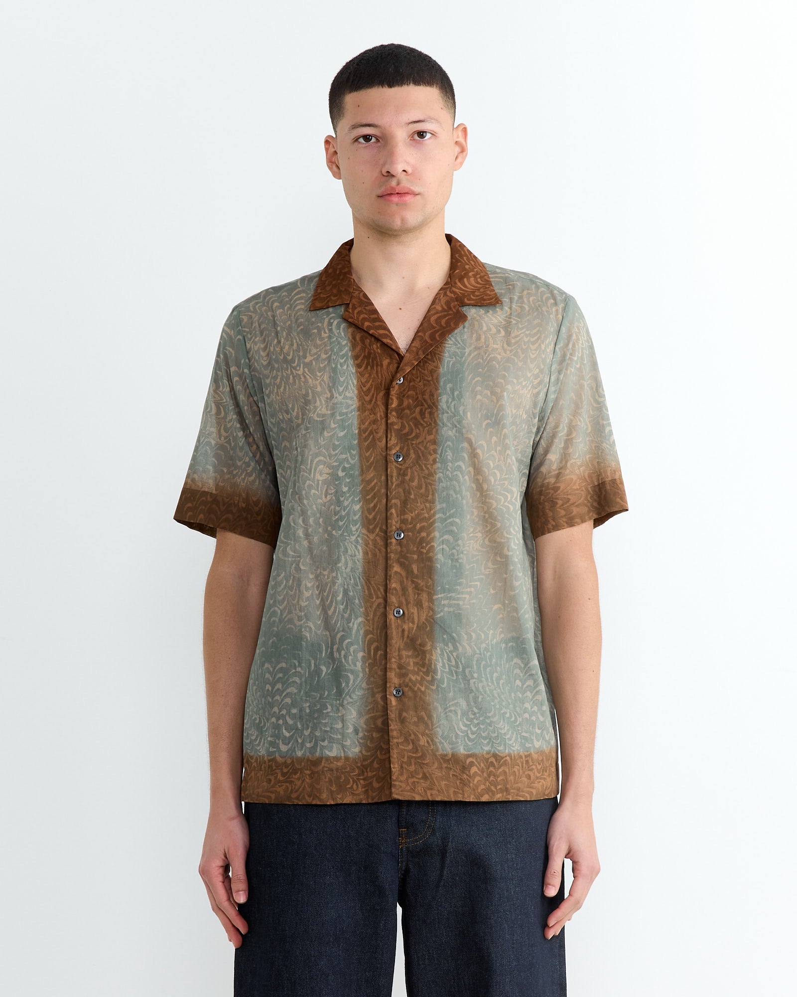 Printed Shirt in Mint