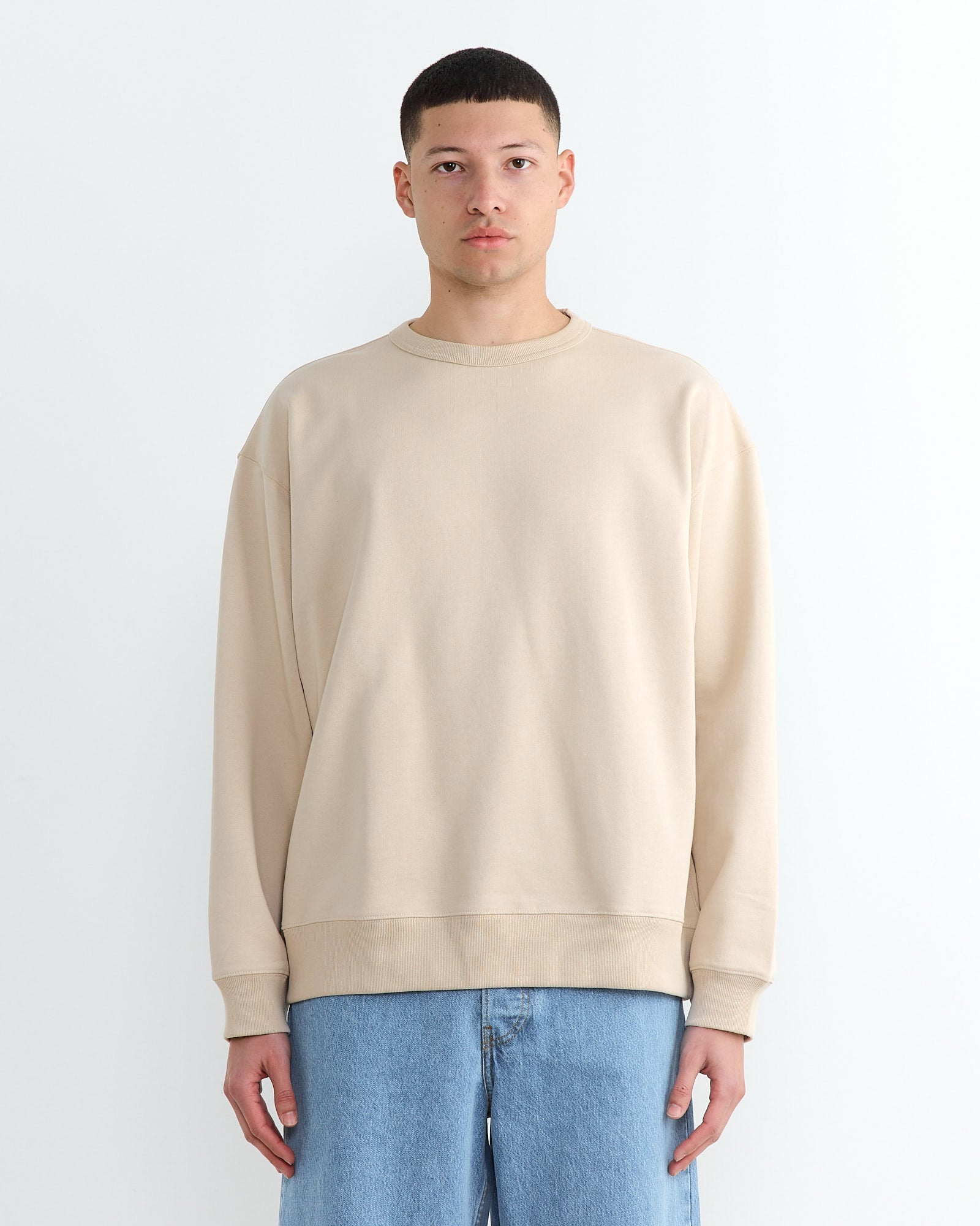 Crewneck Sweater in Beige