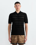 Knit Polo in Black