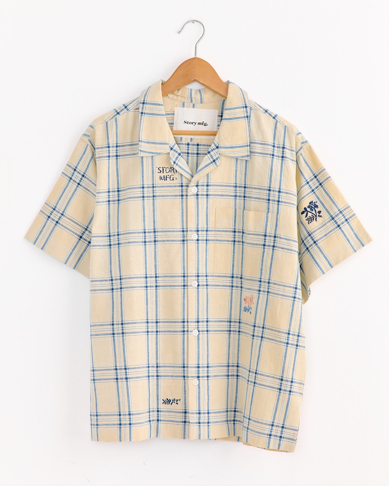 Greeting Shirt in French Gingham Interrupted