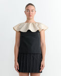 Maude Top in Champagne/Black